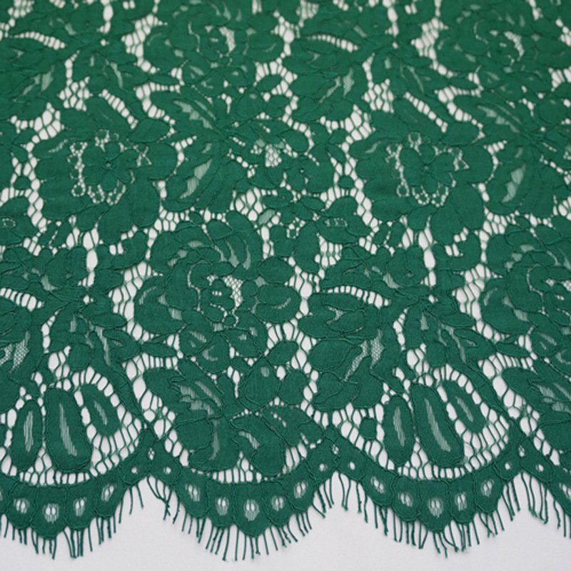 Placement Floral Eyelash Placement Lace Fabric for Women's Wear Wholes 38